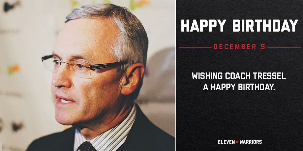 Wishing a happy birthday to Coach Jim Tressel. 