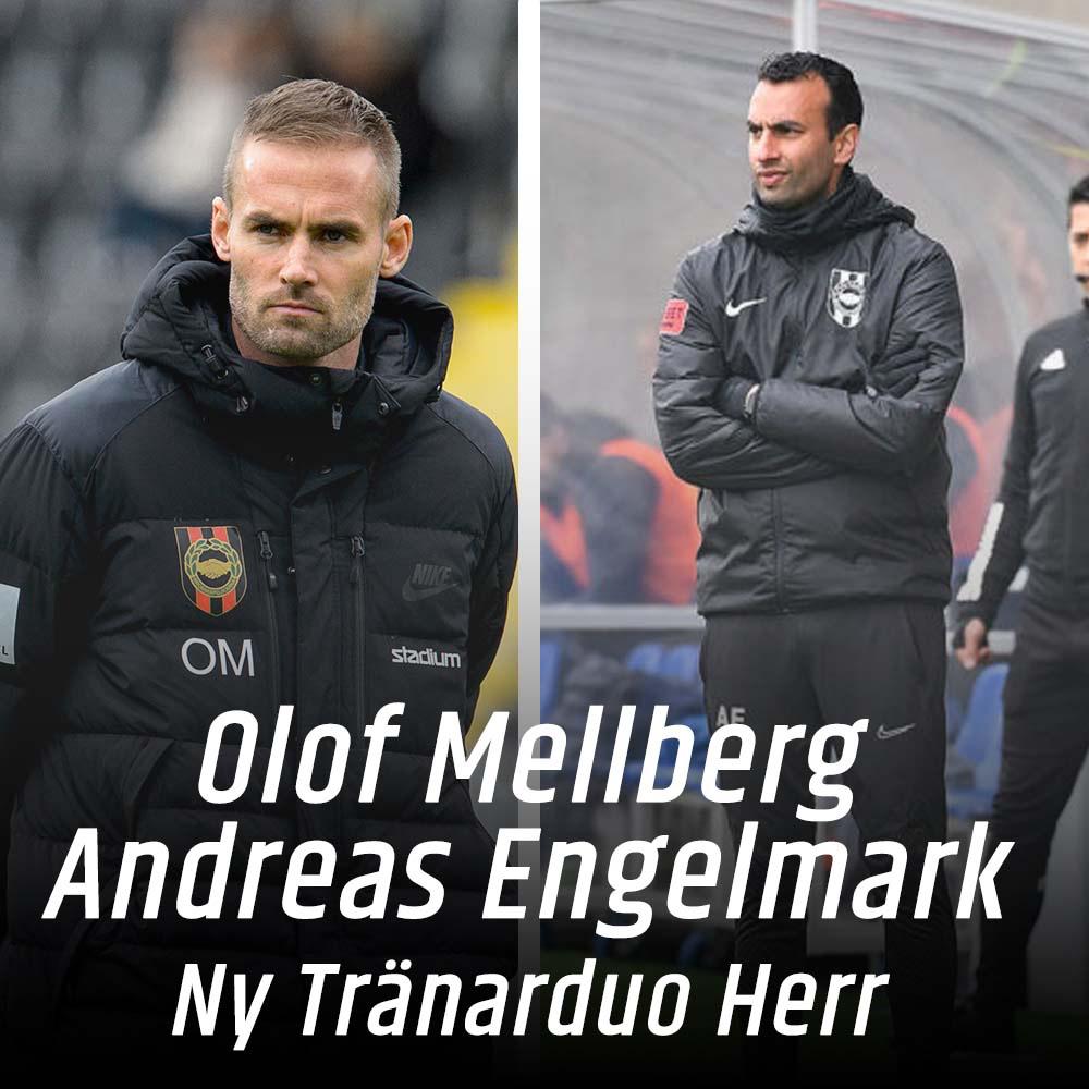 𝐀𝐍𝐃𝐑𝐄𝐀𝐒 𝐄𝐍𝐆𝐄𝐋𝐌𝐀𝐑𝐊 &amp; 𝐎𝐋𝐎𝐅 𝐌𝐄𝐋𝐋𝐁𝐄𝐑𝐆

Vår nya tränarduo för herrlaget blir Andreas Engelmark och Olof Mellberg. 

Ett större uppdrag för Engelmark och en återkomst för Mellberg är därmed säkrad.

Läs mer på bpfotboll.se