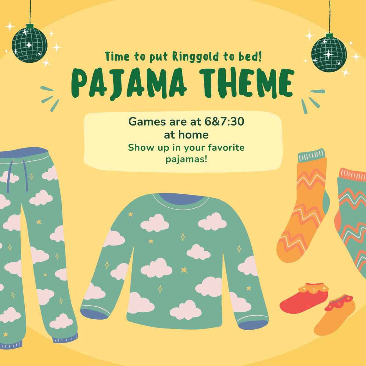 🚨TUESDAYS THEME IS PAJAMAS 🚨 it’s time to put Ringgold to bed 🛌 😴 💤 🥱 lets show up for our tigers!!!