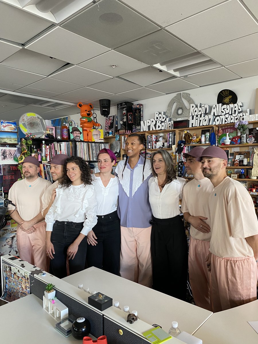 NPRextra's tweet photo. .@Stromae's Tiny Desk dropped today. 

Here's some color for your day 

https://t.co/Ci9jGtdHgx https://t.co/ZRuIrLAhMJ