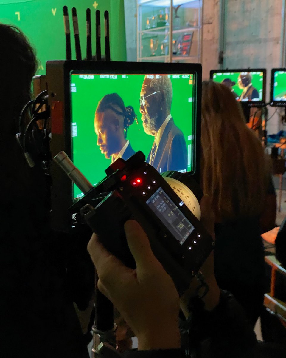 Behind the scenes on the set of the Heros &amp;Villians short film - working with @metroboomin again has been an honor! #HerosAndVillains is out now.