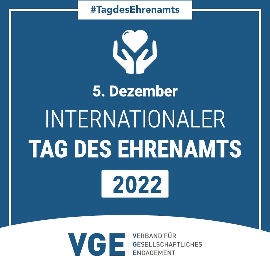 VGE_Berlin's tweet photo. #TagdesEhrenamts

Heute ist der Internationale Tag des #Ehrenamt |s. Heute wollen wir Menschen würdigen, die mit ihrem Wirken die Stütze unserer Gesellschaft bilden. Menschen, die Zeit und Energie einsetzen, um andere Menschen zu unterstützen und ihnen zu helfen. Vielen Dank! https://t.co/JQek7T0QE2