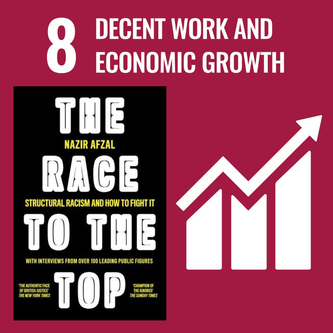 Day8 of #17Booksfor17SDGs is @UN's #DecentWorkandEconomicGrowth
We have The Race to the Top by @nazirafzal from @HarperNorthUK
Is it acceptable there are no global majority chief constables, CEOs in the top 50 NHS Trusts or permanent secretaries in the civil service?
#CitiesofLit