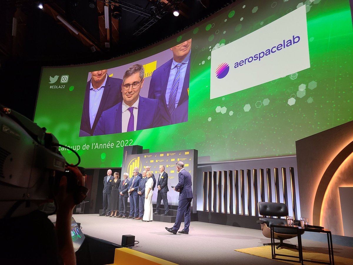 PaulGerardBE's tweet photo. La scale-up de l'année 2022 est @aerospacelab_be ! Bravo #Edla22 https://t.co/1g0ZvxlxT4