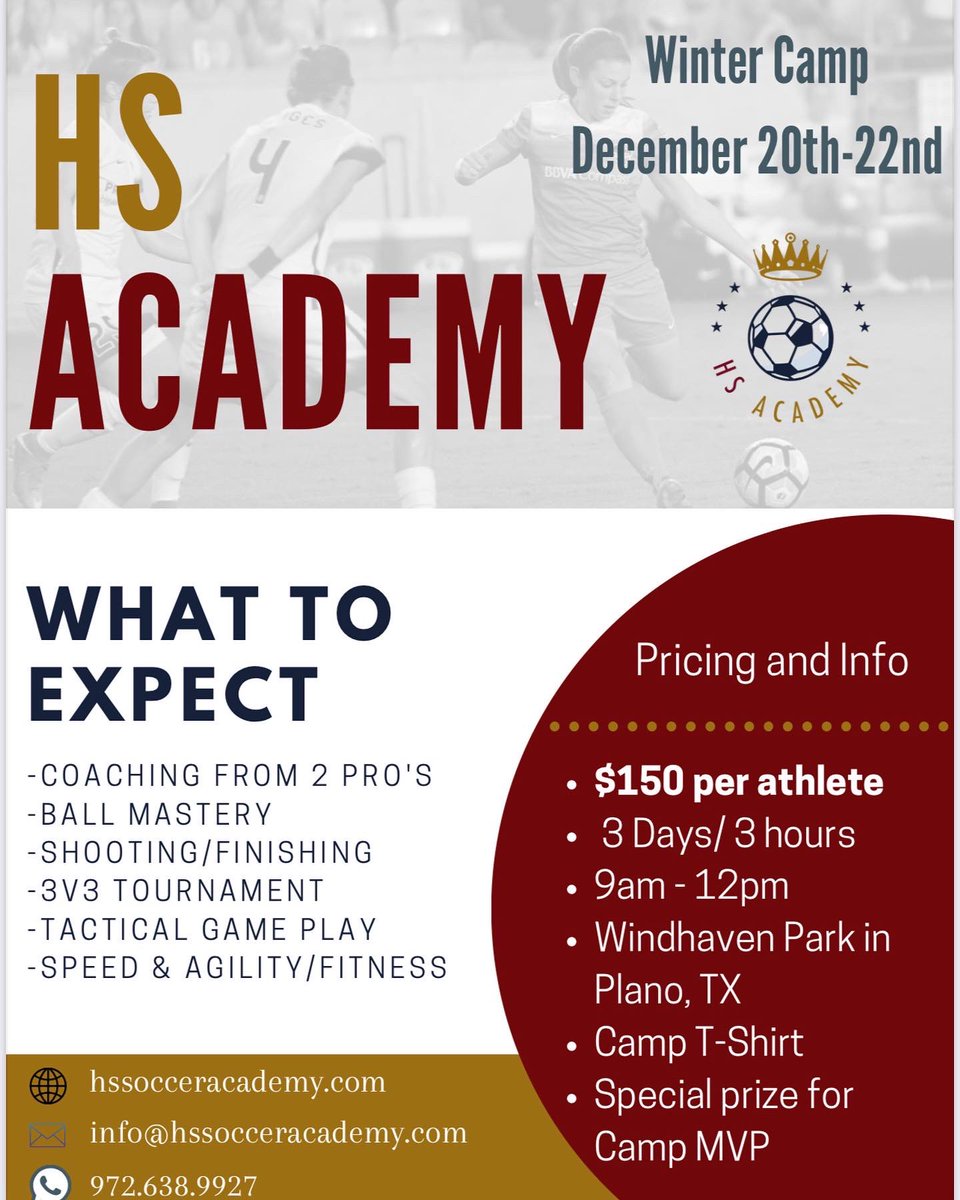 hssocceracademy's tweet photo. Sign up to our winter camp here —> https://t.co/uv2EWK6Mt7

#soccertraining #gamefilmanalysis #collegesoccerrecruiting #hsacademy https://t.co/flh52BlSZO