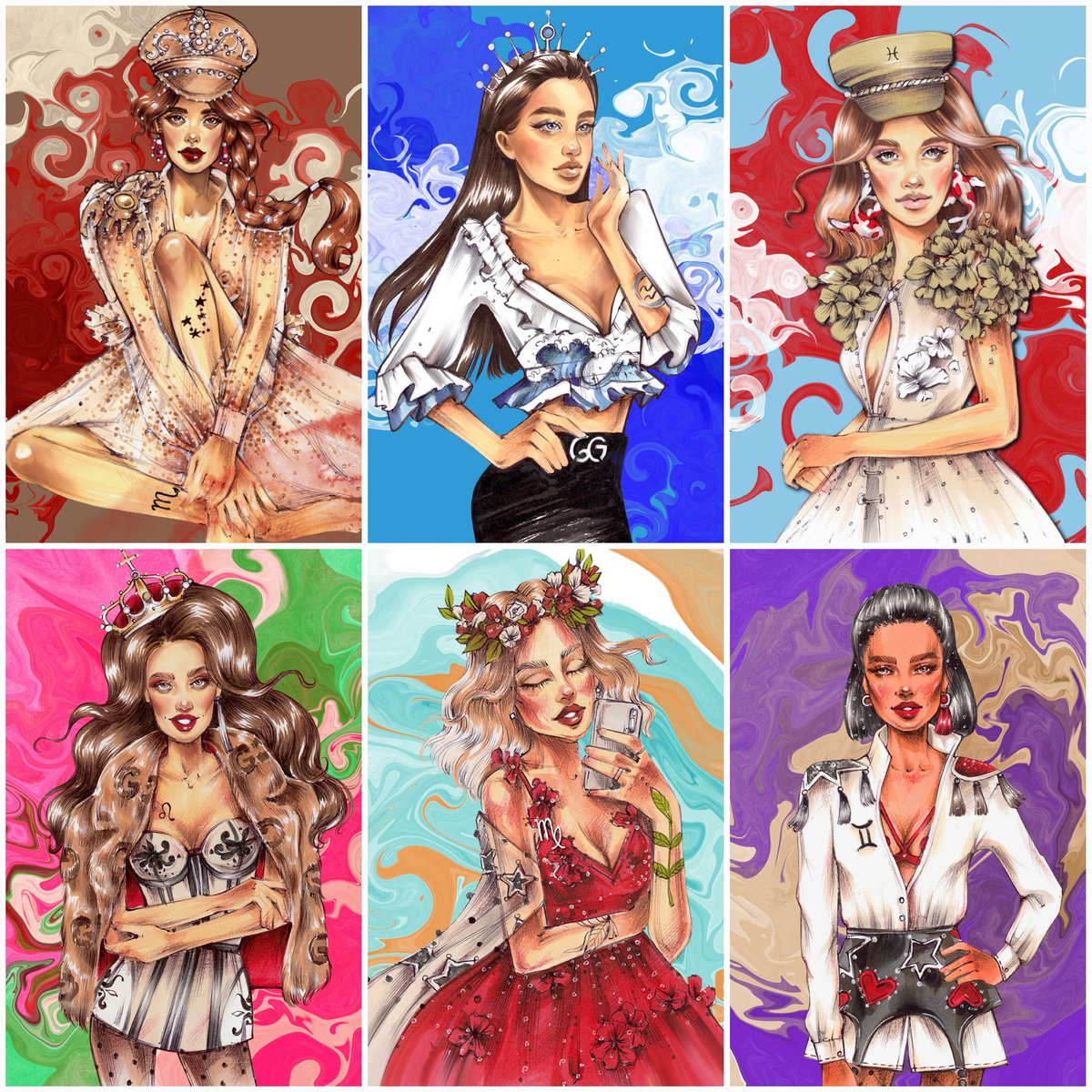 Jeforel's tweet photo. @kokid951 Fashion Zodiac signs collection 
7 are available
1/1
0.06 ETH each
https://t.co/KOH9FMBxB9 https://t.co/RBOwW3Cppl