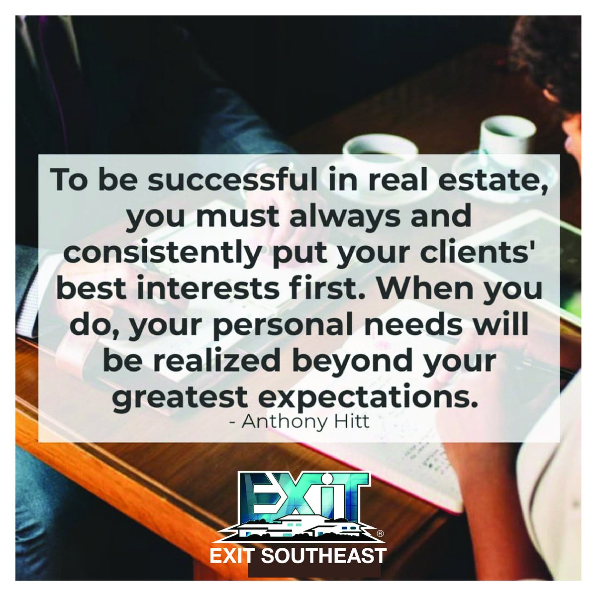 EXIT_Southeast's tweet photo. We know so well putting your clients' interests first is the road to exceeding your greatest expectations! 
#EXITSoutheast #1Baby https://t.co/Z1e0hK5d6i