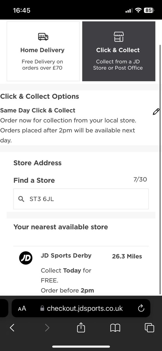 mave_317's tweet photo. @JDSports is your website broken? I’ve tried multiple times to try and order some trainers. I had one successful attempt but then the website crashed on payment. Now all I get is the wrong amount or a store over 30 miles away… can you help please? https://t.co/xnQare8oHd