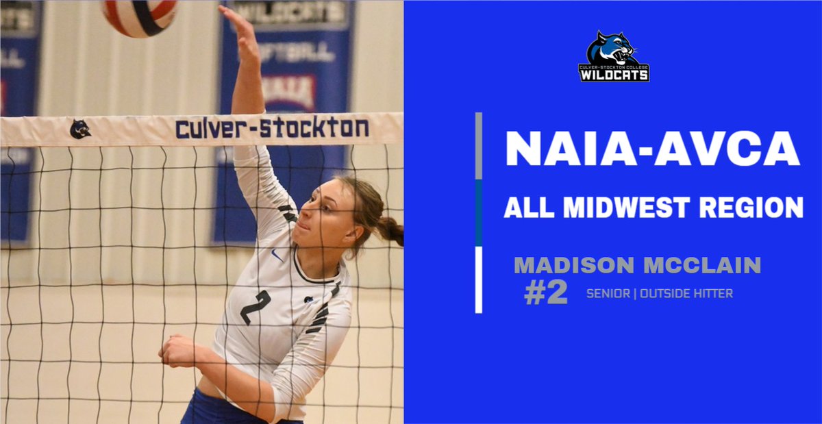 Women's Volleyball: Madison McClain Named to AVCA All-Midwest Region Team #GoWild - cscwildcats.com/article/6128.p…