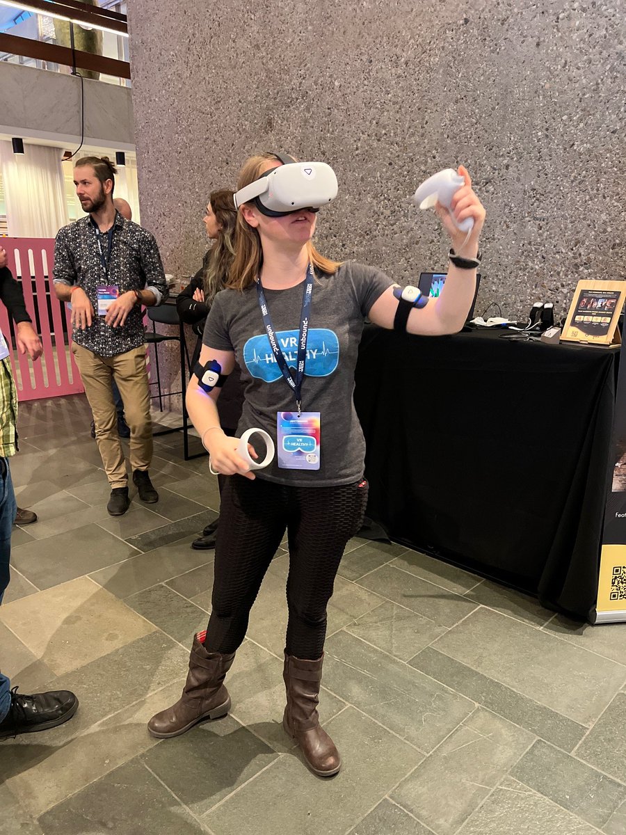vrhealthy's tweet photo. Had an amazing time at the Immersive Tech Week #event by @VRDays! Saw many familiar faces and met some amazing new people. 

We gained some great data as part of the Playground for our #research - keep an eye out for the results of those studies in the new year! https://t.co/d7AeTOD91M