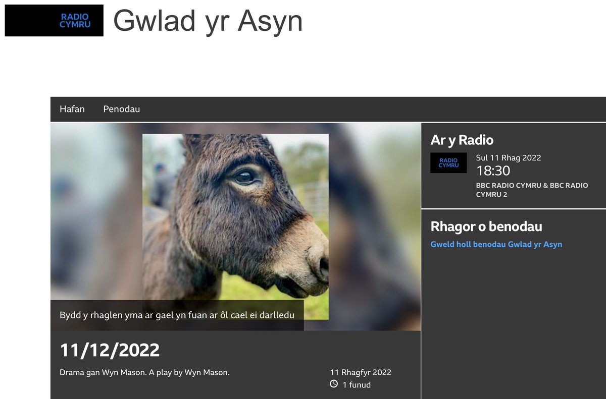 Dw i wedi addasu #GwladYrAsyn fel drama radio ac mae'n cael ei darlledu am 6.30 nos Sul nesaf ar <a href="/BBCRadioCymru/">Radio Cymru</a>. @GwenHiggi yn chwarae rhan Ari. My Welsh language radio drama is being transmitted next Sunday. @TheatrGenCymru <a href="/osnadnawr/">osnadnawr</a> <a href="/CarregGwalch/">Gwasg Carreg Gwalch</a>