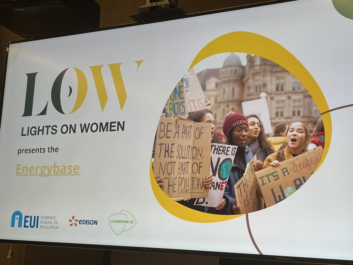sobczak_anna's tweet photo. Congratulations 👏 to @FSR_Energy #LightsOnWomen 💡on the launch of #EnergyBase 🤝where U can find  female professionals in #energy ➕#climate➕#sustainability sectors https://t.co/dezGpypvpL which is a full member of #EqualityEnergyPlatform @Energy4Europe 🇪🇺🤝💡 https://t.co/LUNHHzBy86