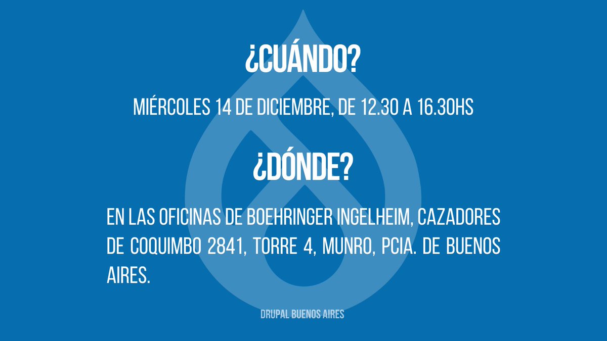 Drupal Buenos Aires tweet media