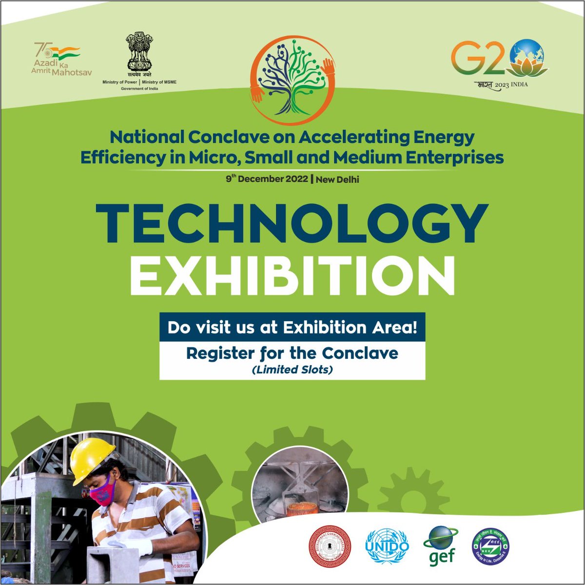 beeindiadigital's tweet photo. National Conclave on Accelerating Energy Efficiency in Micro, Small and Medium Enterprises 
In case you've not registered for the conclave yet, visit: https://t.co/BdeXLRwpYd 

@dcmsmeoffice @minmsme https://t.co/N5JrddWCqv