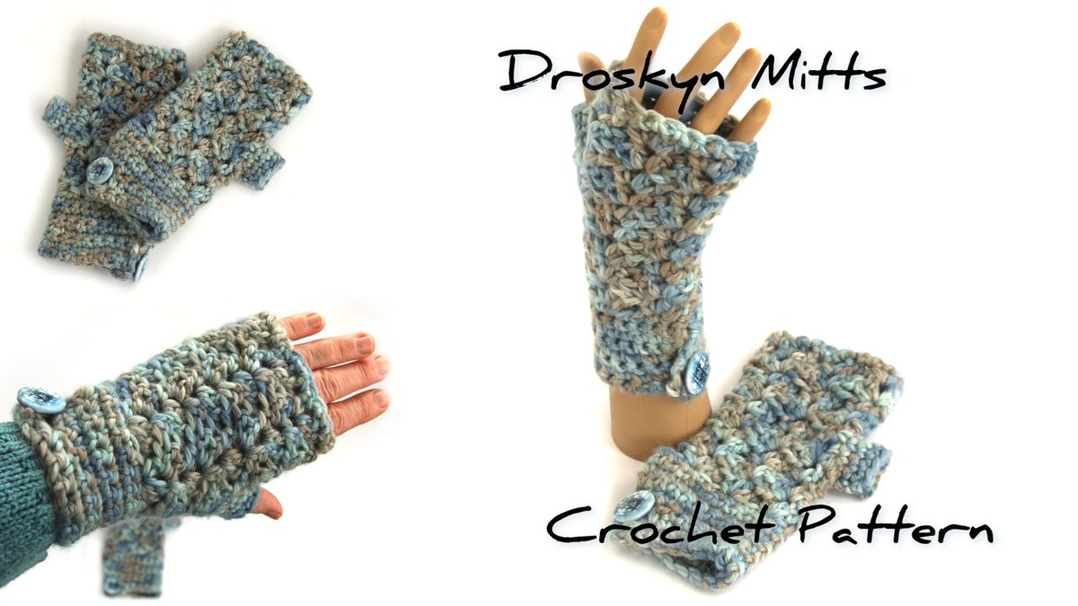 sixskeins's tweet photo. Fancy crocheting a pair of Droskyn Mitts with 100g chunky yarn from your stash? A great project &amp; ideal gift! Buy the pattern at https://t.co/16aBFYnAVy
#crochetpattern #crochetlove #crochetmitts #chunkycrochet #crochethour https://t.co/RGcVlk276I