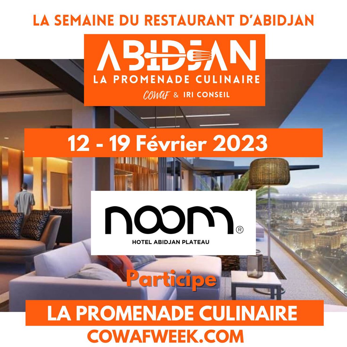 cowaf_week's tweet photo. Retrouvez bientôt @HotelNoom 
sur la liste des inscrits à @la_promenade_culinaire_abidjan 2023 !

Faites vous aussi parti de la liste des restaurants en nous contactant dès aujourd’hui !

Contactez nous contact@cowafweek.com et/ou +225-0703819064

https://t.co/spOqJV5Rkq https://t.co/MwEP2daDBW