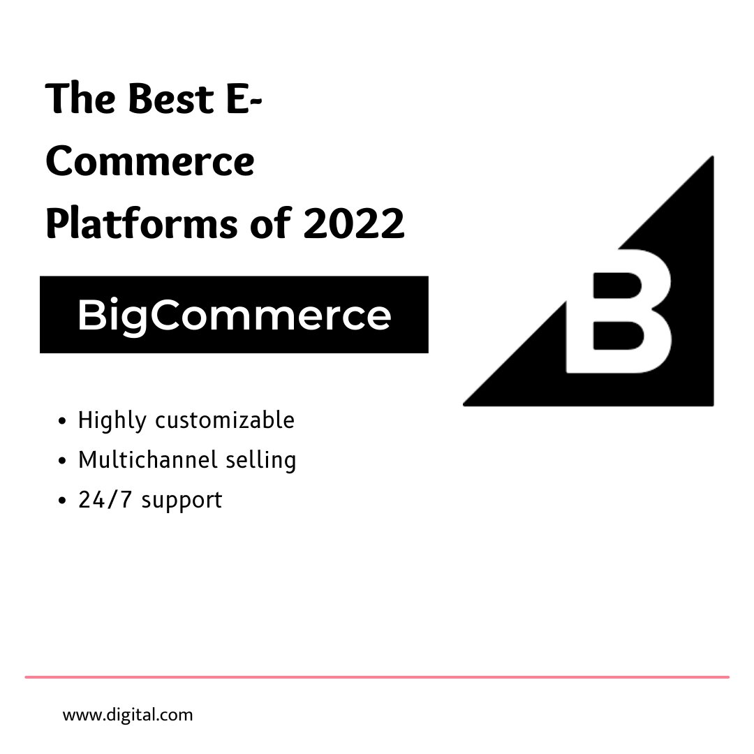 BigCommerce is a popular e-commerce platform thanks to its competitive pricing, built-in features, and allowance for customization. Also offering excellent security and support, it’s a great pick for growing or established businesses of any size.

#business #tech #Digital