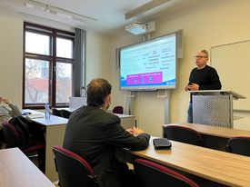 cbap_cz's tweet image. V pondělí 5. 12. 2022 měl Tomáš Kolomazník, výkonný ředitel Centra pro bezpečnostní analýzy a prevenci, přenášku na Západočeské Univerzitě v Plzni pro studenty magisterského programu Mezinárodní vztahy na zajímavé a vrcholně aktuální téma &quot;Dezinformace jako současný fenomén&quot;.