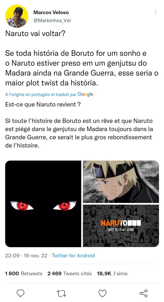 Medianimes's tweet photo. Vous y croyez à cette théorie qui remettrai en question toute la fin de Naruto pour l'événement du 17 décembre ? https://t.co/76JZ6xhccc