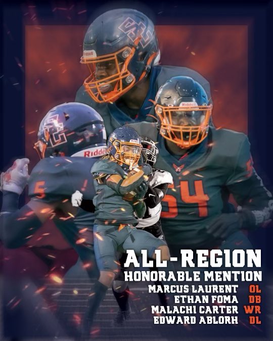 Congrats to <a href="/MarcusLaurent4/">Marcus Laurent</a> <a href="/EthanFoma/">Ethan Foma</a> @81Edwxrd and <a href="/Malachi3C/">Malachi Carter</a> for being named HONORABLE MENTION Region 4-AAAAAA. You made @SouthCobb_FB very proud. #ACT <a href="/SC_FB_Recruits/">South Cobb HS Football Recruits</a>