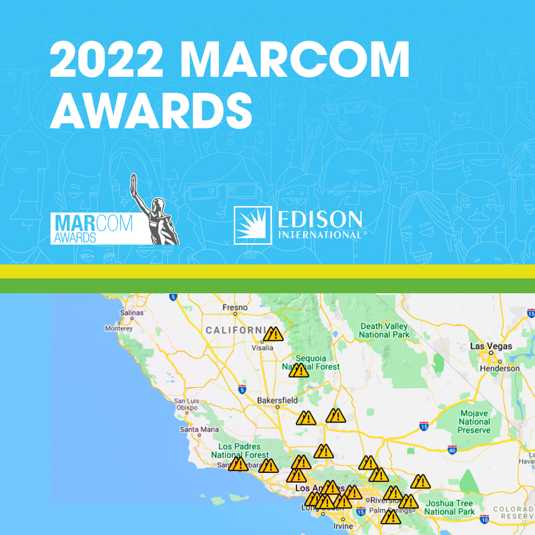 Shoutout to our client, <a href="/SCE/">SCE</a> and the team that worked on the SCE Power Outage Awareness Map. You've won a <a href="/MarCom_Awards/">MarCom Awards</a> for your work! More info: enter.marcomawards.com/entry/sce-powe…