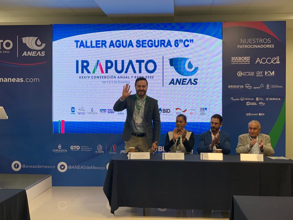 rcastanedat's tweet photo. Hoy iniciamos el taller AGUA SEGURA en el marco de la XXXIV Convención Anual y Expo ANEAS. Una colaboración de la CEA de Queretaro y el Consejo de Cuenca Lerma Chapala. https://t.co/noiQmL7gql