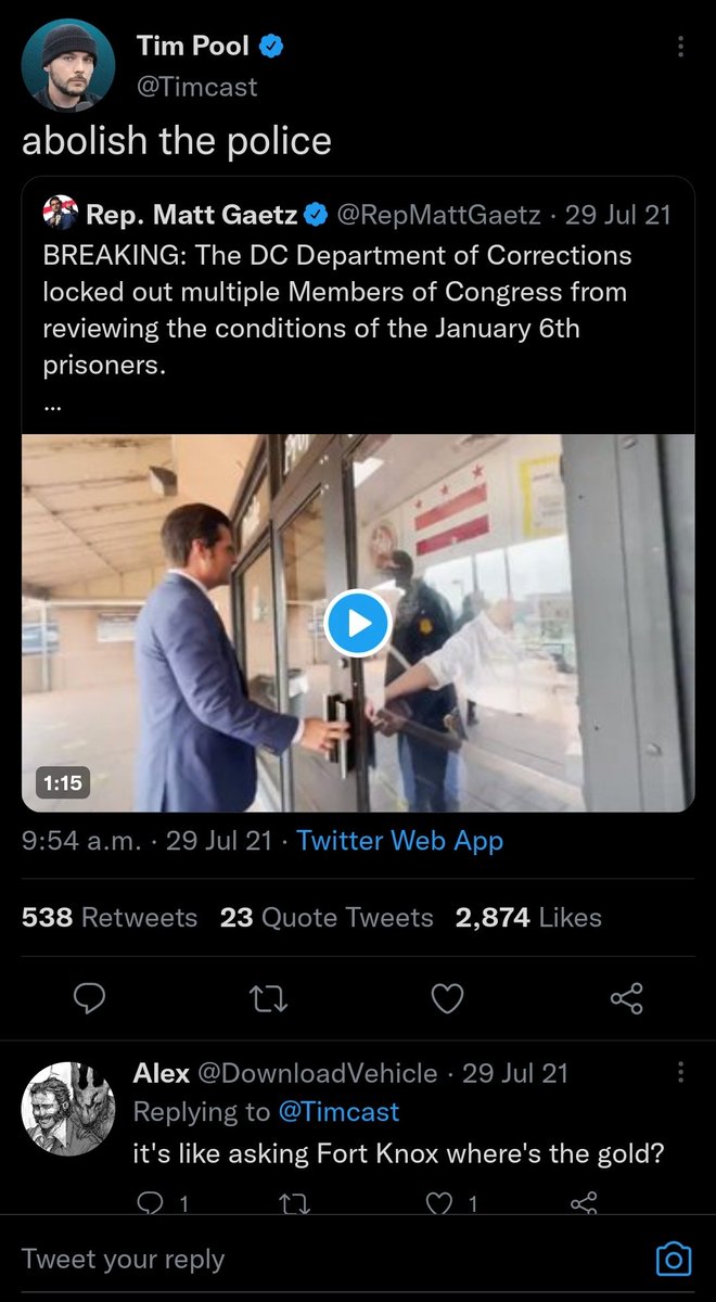 C0vid19L00tCrew's tweet photo. @ImperatorTruth Where is the police report about this so called incident ? 

Post proofs or FOF

#GangstaTim https://t.co/z8HeFle3aF