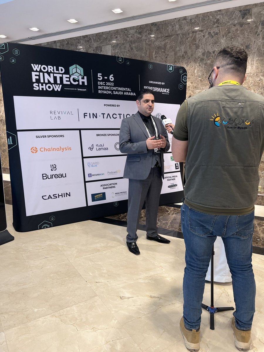 cashin_sa's tweet photo. 📷✨
جانب من مشاركتنا في الحدث العالمي بمجال التقنية المالية #WorldFintechShow في العاصمة الرياض والذي تنظمه @TresconMENA
#fintechMENA #trescon #tresconfintech #fintech #worldfintechshow https://t.co/AGca6O3rQh