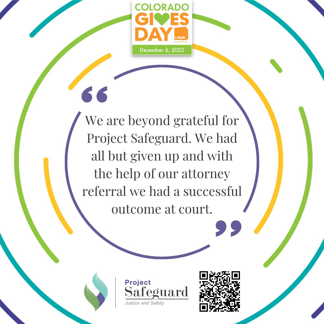 psghelps's tweet photo. Tomorrow is the day! This client quote sums up what PSG hopes to achieve for every survivor we work with. 

Scan the QR code or visit https://t.co/jhPhkjXGj3 to help us reach our goal. Your donation will help ensure that we can continue providing life-changing legal services. https://t.co/5ojGWVzTvu