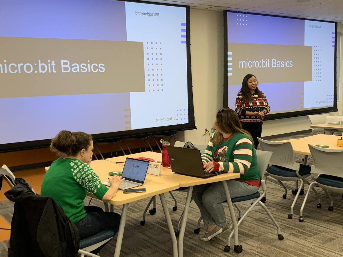 SBCSS_EdTech's tweet photo. @SBCSS_EdTech is kicking off #CSweek with a @microbit_edu Basics Workshop! 🎉 Innovative educators from across SB County are here to learn how to bring CS to the students in their districts and at their school sites. https://t.co/KfBR55l2bk