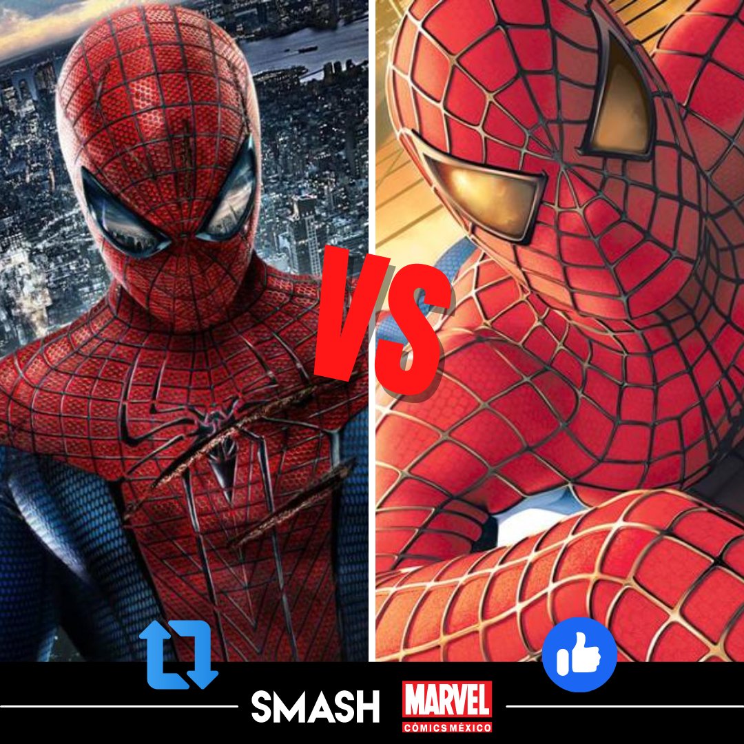 marvelmex's tweet photo. Llegó la hora de la verdad. #SpiderMan vs #TheAmazingSpiderMan.

Elige sabiamente. 🧐 https://t.co/dQiYiPCBzo
