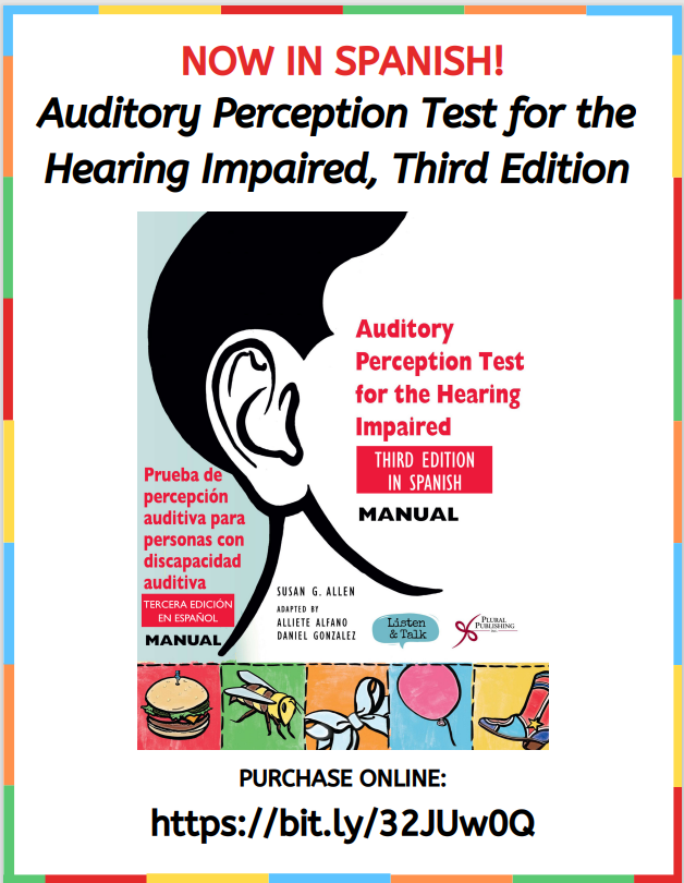 heldresearchlab's tweet photo. The Auditory Perception Test for the Hearing Impaired Third Edition is available in Spanish! For more information or to purchase, visit https://t.co/vpENH5UlQ7
#slp #audiology #hearingimpaired #spanishversion #spanish #auditoryperception #teacherspayteachers https://t.co/CM9BKN6sRA