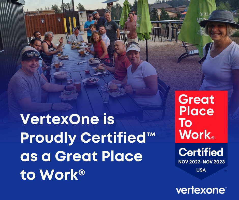 vertexgroup's tweet photo. Here at #VertexOne we are honored to have once again eared The @GPTW_US Certification™. Our company culture is our top priority, and we are truly thankful for our employees! #GPTWcertified

Link:https://t.co/GELXIiMfWY. https://t.co/EJS8TSiSEv