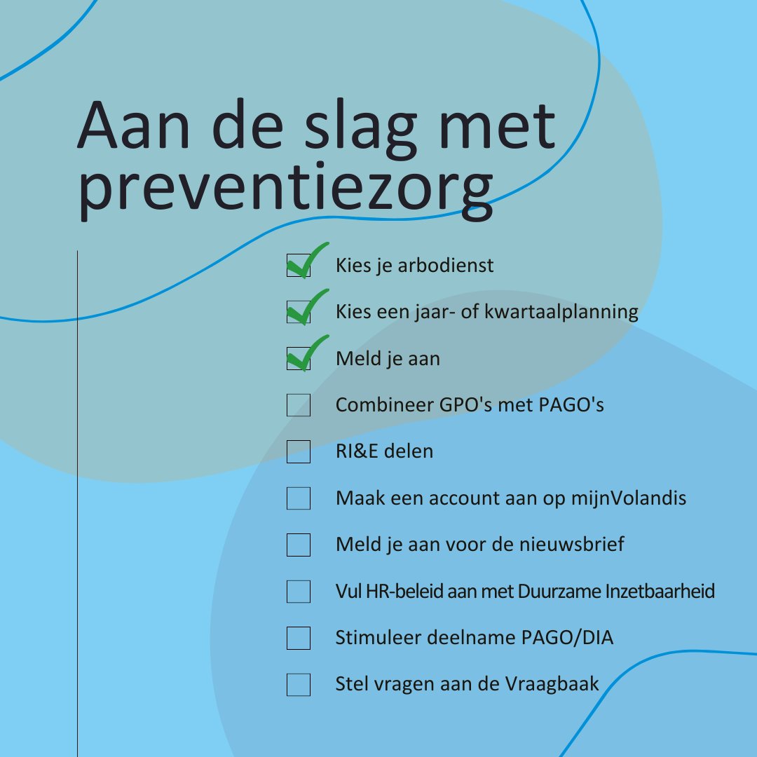 Weet jij hoe je werknemers ervoor staan? Als jouw werknemers veilig werken, plezier hebben in wat ze doen en op tijd vooruit kijken heb je hier als werkgever profijt van. Hoe geef je hier als werkgever vorm aan? In 10 stappen ben jij er klaar voor: volandis.nl/start