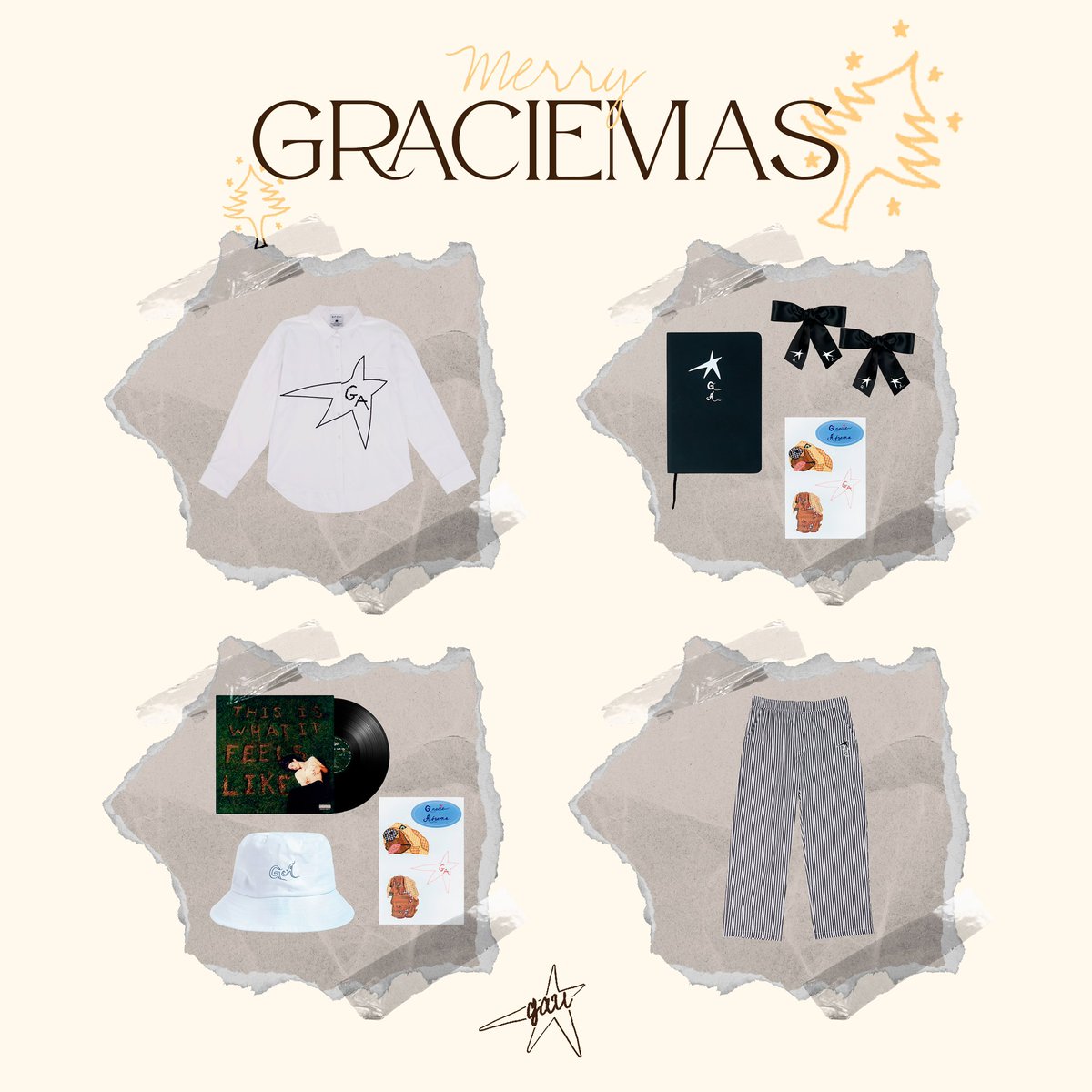 GracieAbrUpdate's tweet photo. Merry Graciemas! 🫶🎁🎄
#GRACIEMAS IS HERE. We will be giving away ONE of these FOUR (up to $70 value) gift options to (1) lucky winner. We’re incredibly thankful for all of you for your continued support on our page this year 🌟✨ https://t.co/SxkdlFAPqb