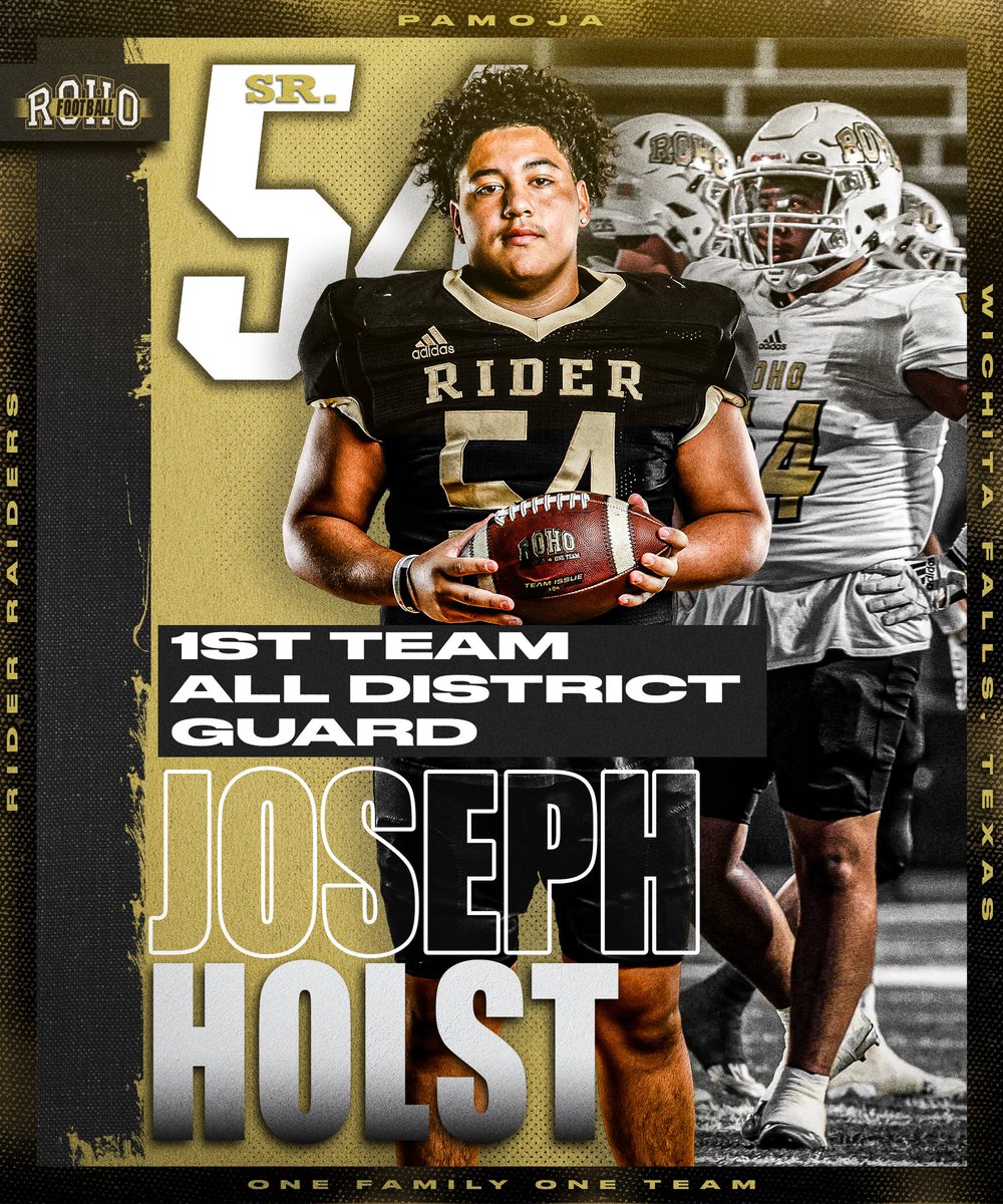 raiderfball's tweet photo. ‼️2-5A All-District‼️

Congratulations - 1st Team Guard

@joseph_holst05 

#OFOT - #PAMOJA - #ROHO https://t.co/m5rADeHs4P