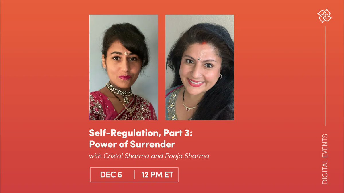 Lean into the wisdom from The Bhagavad Gita to implement emotional, physical and cognitive self-regulation tools to improve your daily life, both as a teacher and student. 

Register here: buff.ly/3usugYU

#selfregulation #digitalevent #continuingeducation #yogaalliance