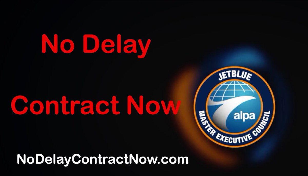 The time for a fair contract for JetBlue ALPA Pilots is now, learn more at nodelaycontractnow.com @1010wins @jetblue