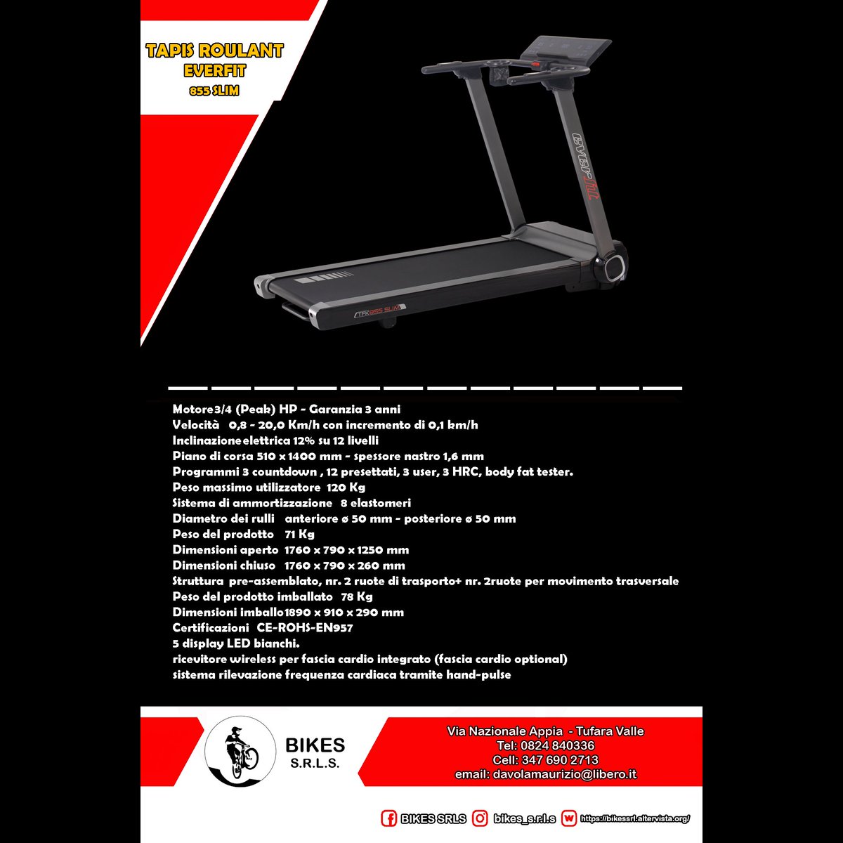 BIKESSRLS's tweet photo. TAPIS ROULANT EVERFIT TFK-855 slim
-
-
-
#tapisroulant #cyclette #vogatore #palestra #homgym #gym #toorx #jkfitness #everfit #blogger #speedbike #SEO #Japan #twitter #momento #delgiorno #gymlife #news #novità #offerta #offerte #foto #art #gymnast #uominiedonne #Amadeus #Festival https://t.co/HVKaYl72RC
