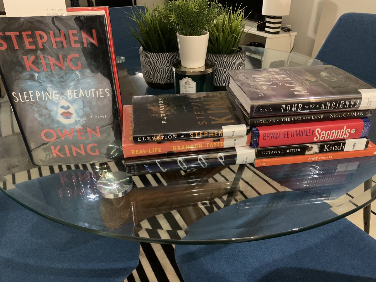 !! I just learned my library got rid of late fees. Aside from groceries, do I even need to leave my home anymore? 
(I am so scattered brained; my fees were abominable) 
Round Three, Mr. King(s). This time you are going down.