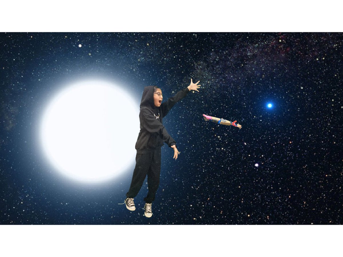 MediaCenter735's tweet photo. Fifth graders researched stars, then put on their astronaut gear and traveled to outer space via green screen. The accompanying stories they wrote detailed the many adventures on the way! https://t.co/LE9hLF1NU1