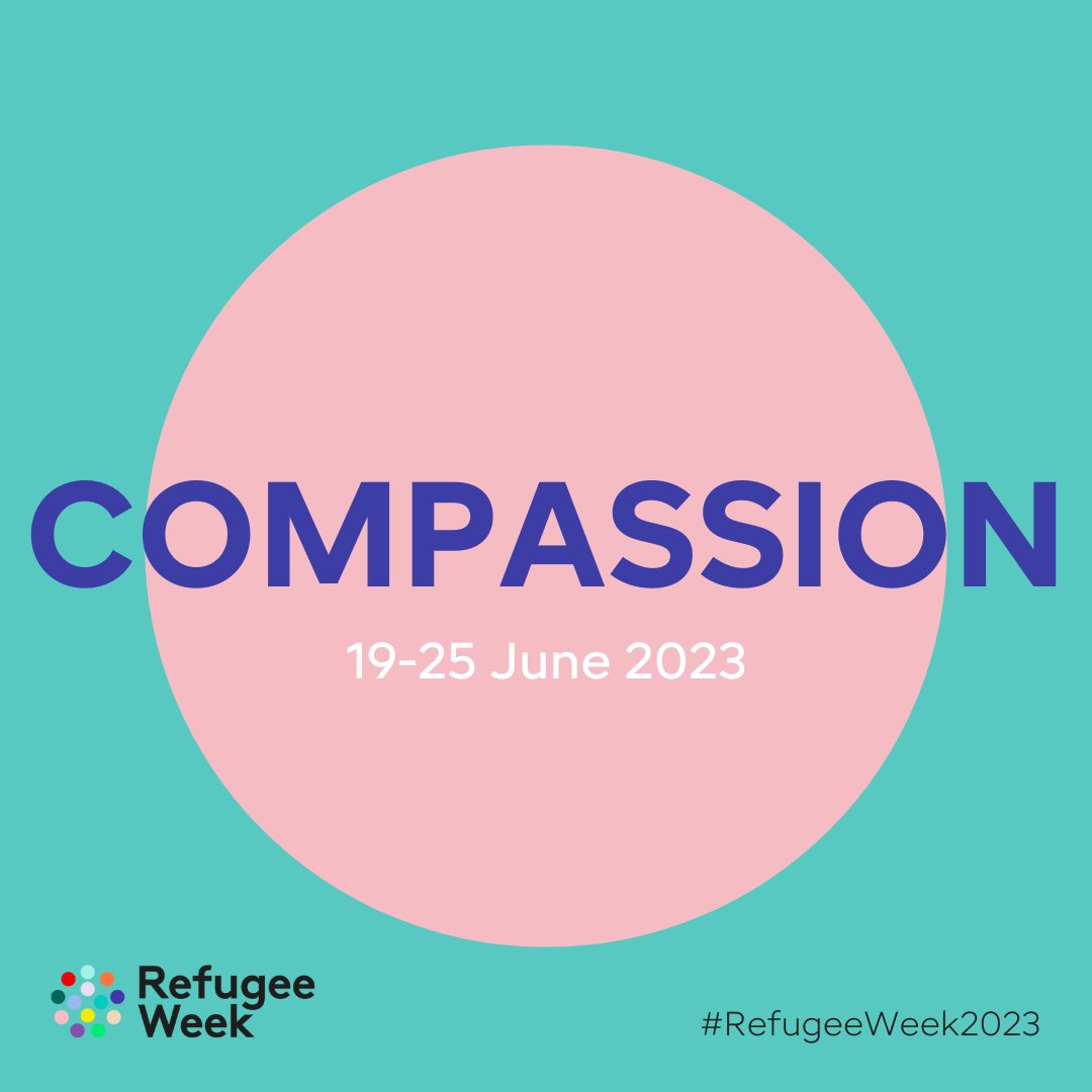 📣 Theme Announcement 📣

Next year is our 25th anniversary! To celebrate, we invite everyone to respond to the theme of compassion. Together we can create a shared understanding of what compassion looks like in action.

More info here: ow.ly/Nvwx50LV7p3

#RefugeeWeek2023