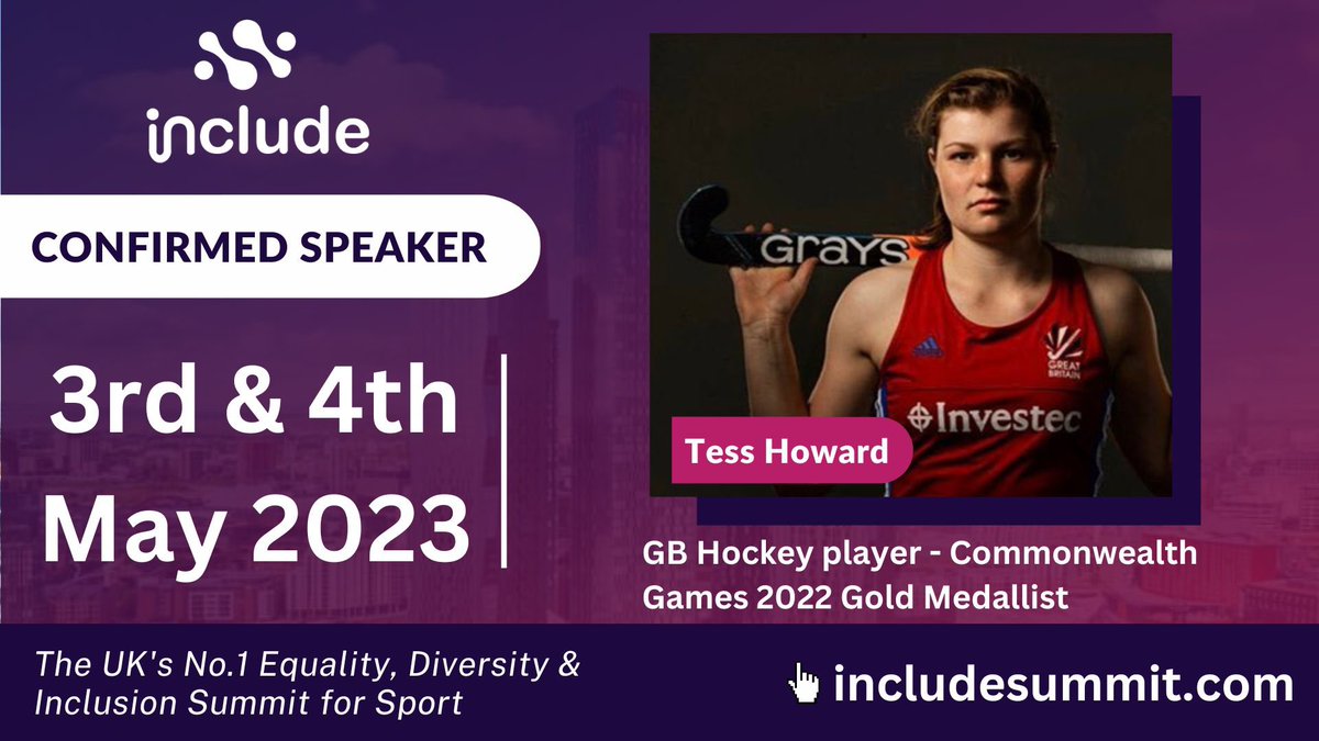 🚨🚨 SPEAKER ANNOUNCEMENT 🚨🚨

We’re so excited to be announcing our first speakers for <a href="/includesummit/">@IncludeSummit</a> 2023:

💜 @fearlesswomen__ CEO <a href="/sueanstiss/">Sue Anstiss MBE</a> 

💜 <a href="/kickitout/">Kick It Out</a> CEO Anthony Burnett

💜 <a href="/howard__tess/">Tess Howard</a> - <a href="/GBHockey/">Great Britain Hockey</a> &amp; <a href="/birminghamcg22/">Birmingham 2022</a> 🏑🥇

What a stellar kick off!! #includesummit
