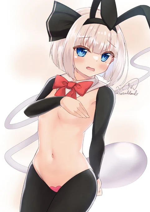 今年も逆バニー姿になってもらいました。#魂魄妖夢#逆バニーの日 