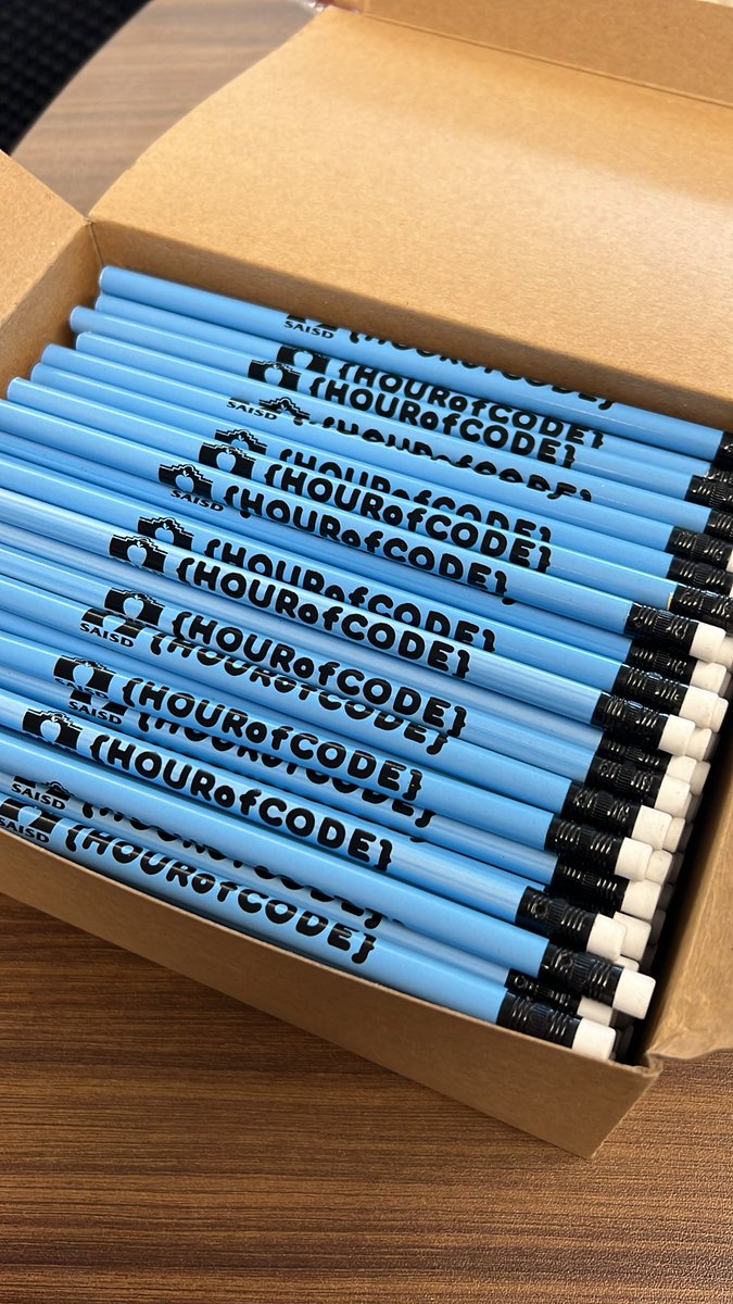 #SAISD #HourofCode is officially underway! We had a little bit of technically difficulties but all forms are online! We also just got our mood pencils. Let us know if we can come see your campus in action and bring them with us! #SAISDproud #SAISDfamilia #CSedWeek