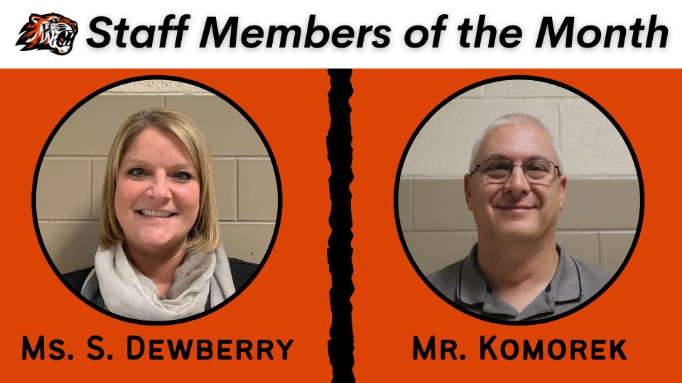 Congrats Staff Members of the Month!