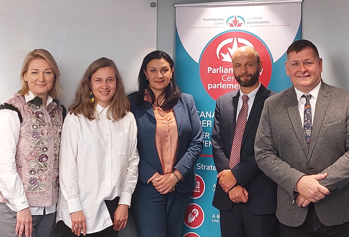 Ukrainian MPs Ivanna Klympush-Tsintsadze &amp; Mariia Ionova join the team at the Parliamentary Centre to discuss opportunities for Canada's continued support as Russia escalates attacks. #StandWithUkraine #EngageParlDiplo #DemocracyMatters