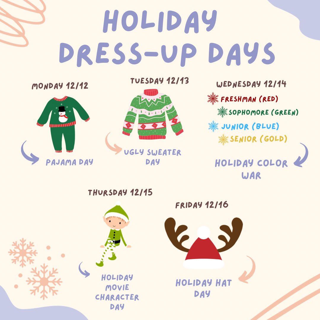 Can’t wait to see everyone’s holiday spirit next week!