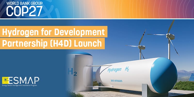 🗓️Este 14 de dic. #H2Chile estará presente en la 1° cita de la H4D Partnership para mostrar el progreso y discutir los próximos pasos para la iniciativa lanzada por el <a href="/BancoMundial/">Banco Mundial</a> orientada a levantar financiamiento para proyectos de #H2V en países en vías de desarrollo.