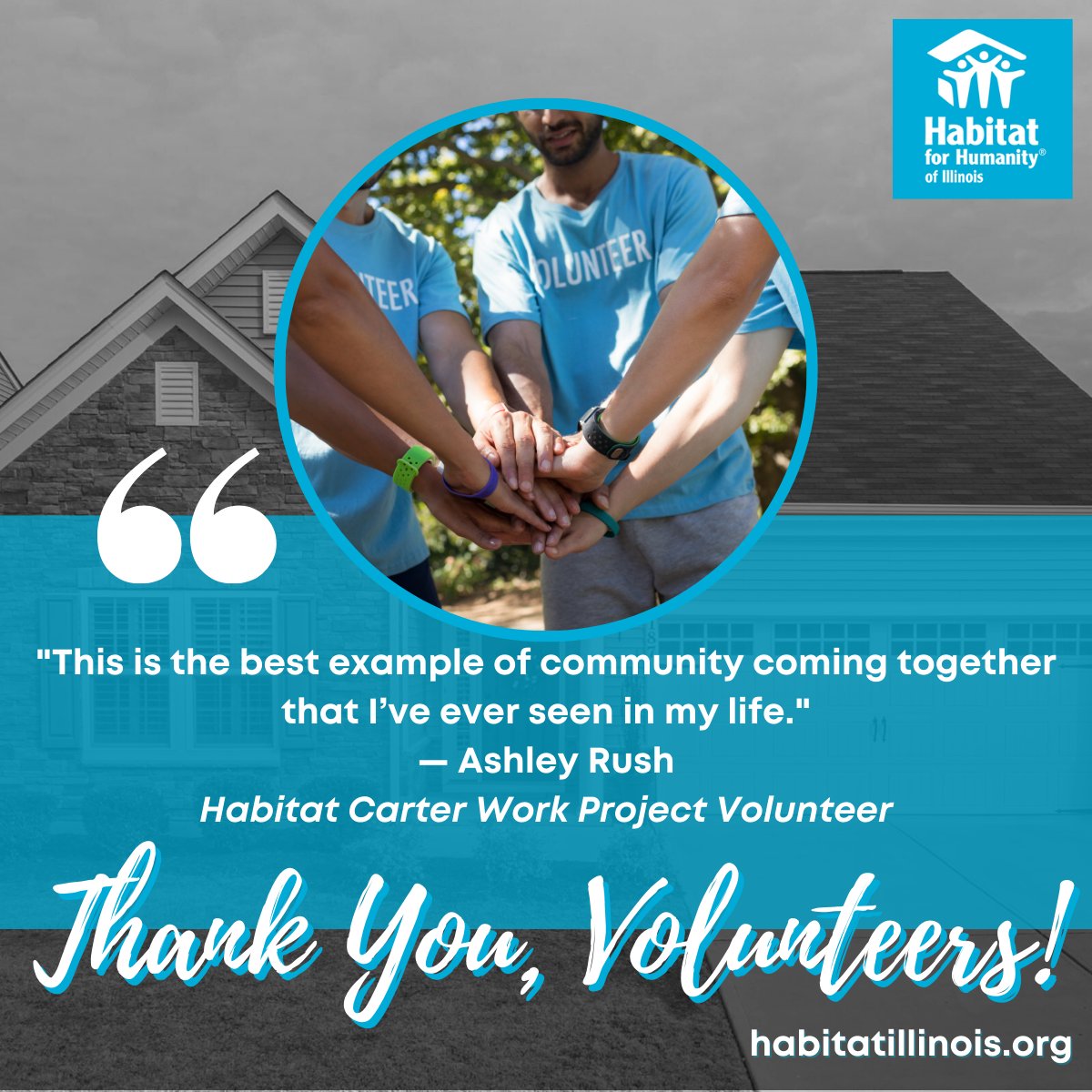 Happy #InternationalVolunteersDay! Volunteers make our mission possible all over the world. Find out how to become a volunteer near you by visiting: habitat.org/volunteer/near….

#VolunteerDay #Volunteering #HabitatForHumanity #HabitatIllinois #IllinoisVolunteers